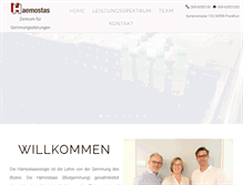 Tablet Screenshot of haemostas.de